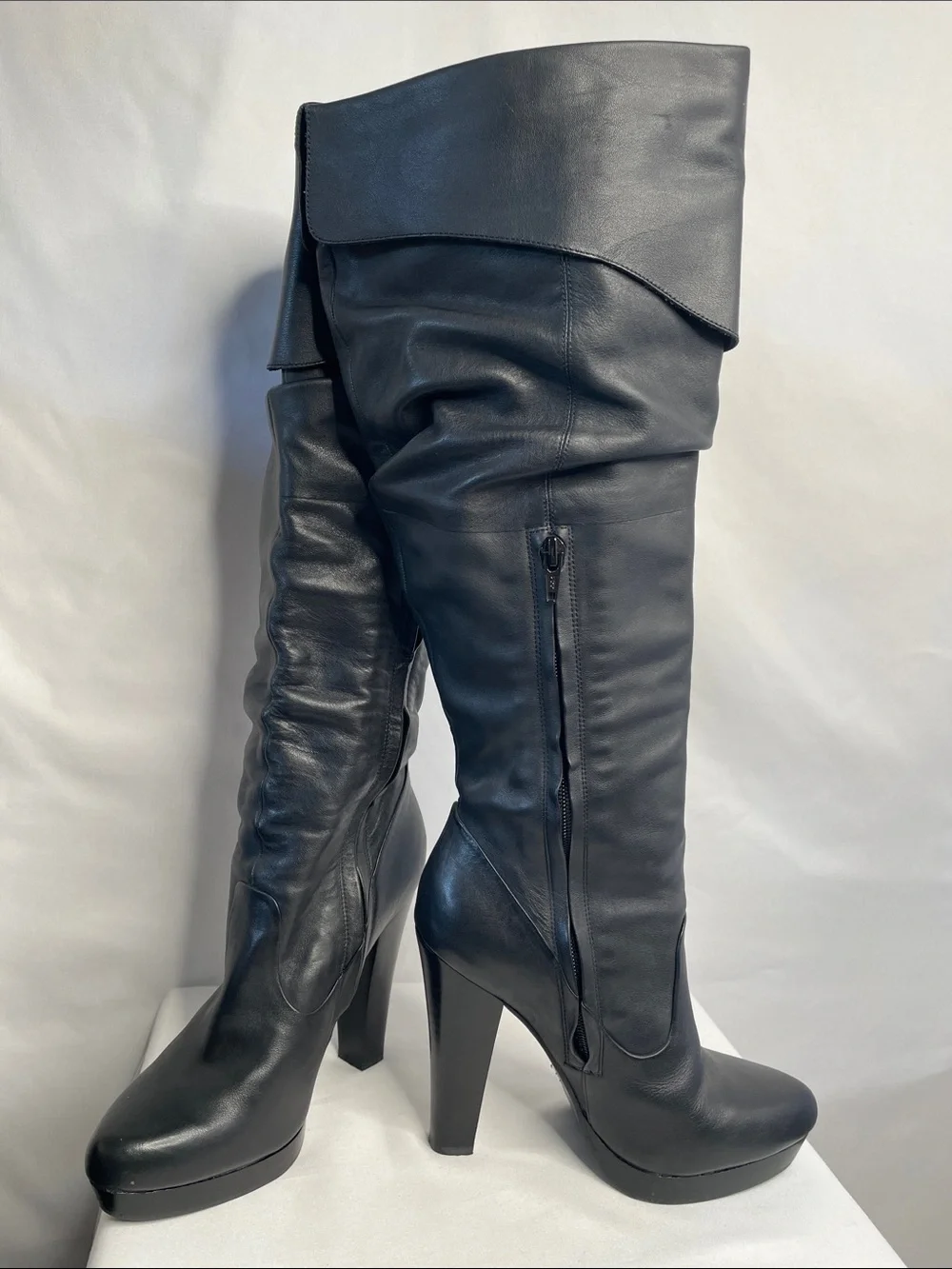 Jessica Simpson Black Knee High Heel Platform Boots